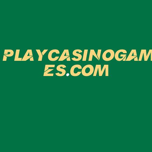 Logo da PLAYCASINOGAMES